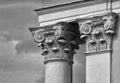 Capital of the old building columns Royalty Free Stock Photo