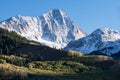 Capital Peak 14,130 feet in White River National Forest Royalty Free Stock Photo