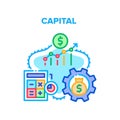 Capital Raising Vector Concept Color Illustration