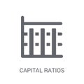 Capital ratios - Tier 1 and Tier 2 icon. Trendy Capital ratios - Royalty Free Stock Photo