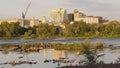 Waterfront Section Trenton New Jersey Delaware River and Capital Statehouse