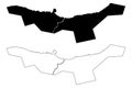 Capital Territory Province Provinces of Solomon Islands, Solomon Islands, island map vector illustration, scribble sketch