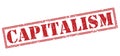 Capitalism red stamp Royalty Free Stock Photo