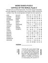 Capitals of the world word search puzzle, puzzle 3 of 10