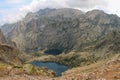 The Capitellu and Melo lakes from GR20 trail, Corse, France.