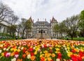 Capitol Building Area in East Capitol Park in Albany, New York Royalty Free Stock Photo