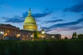 Capitol building. Capitol hill, Washington DC. Majestic Congress is a landmark. Central Capitol houses government Royalty Free Stock Photo