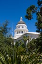 Capitol building with flags