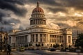 Capitol building in Havana, Cuba. Havana is the capital and largest city of Cuba, Canada flag and beautiful Canadian landscapes,