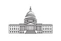 Capitol building icon Royalty Free Stock Photo