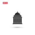 Capitol building icon vector isolated 2 Royalty Free Stock Photo