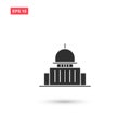 Capitol building icon vector isolated 7 Royalty Free Stock Photo