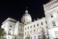 Capitol building in Indianapolis, Indiana illuminated at night Royalty Free Stock Photo