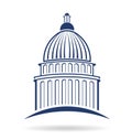 Capitol building Logo Royalty Free Stock Photo