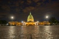Capitol building at sunset, Capitol Hill, Washington DC. American Congress. Royalty Free Stock Photo