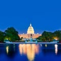 Capitol building sunset Washington DC congress Royalty Free Stock Photo