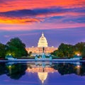 Capitol building sunset Washington DC congress