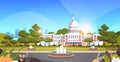 Capitol building washington D.C. USA presidential inauguration day celebration concept