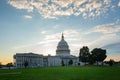 Capitol building in Washington DC. Capitol Hill commands attention. Capitols neoclassical structure impresses