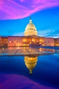 Capitol building Washington DC sunset US congress Royalty Free Stock Photo