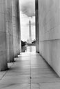 Capitol Dome Washington Monument From Lincoln Memorial Washington DC Royalty Free Stock Photo