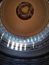 Capitol painted ceiling with the Apotheosis of Washington, fresco above the rotunda floor, Capitol, Washington DC, USA