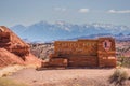 Capitol Reef Entrance Sign Royalty Free Stock Photo