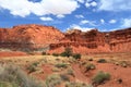 Capitol Reef National Park, Organ Formation in Southwest Desert Landscape, Utah, USA Royalty Free Stock Photo