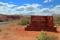 Capitol Reef National Park Entrance Sign, Southwest Desert, Utah, USA Royalty Free Stock Photo