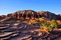 Capitol Reef National Park, Utah, USA red rock landscape near sunset Royalty Free Stock Photo