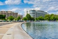 The Capitol reflecting pool and modern building in Washington, DC Royalty Free Stock Photo