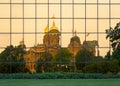 Capitol reflection in Des Moines, Iowa Royalty Free Stock Photo