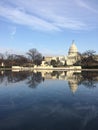 Capitol Reflection Royalty Free Stock Photo