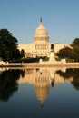 Capitol In The Reflective Pool Royalty Free Stock Photo