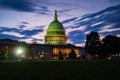 Capitol showcases democracy in USA Washington DC, Capitol building USA. Supreme Court, Washington monument. USA Congress Royalty Free Stock Photo