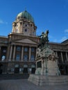 Capitol and Statue in Budapest Buda Castle