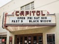 Capitol Theater sign, in Montpelier, Vermont