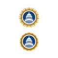 Capitol vector icon illustration