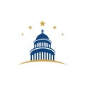 Capitol vector icon illustration