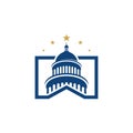 Capitol vector icon illustration