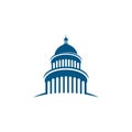 Capitol vector icon illustration Royalty Free Stock Photo