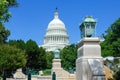 Capitol view from the park Royalty Free Stock Photo
