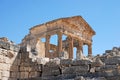 Capitol viewed from the Temple of Massinissa, Dougga, near TÃÂ©boursouk, Tunisia Royalty Free Stock Photo