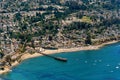 Capitola Beach in California Aerial View Royalty Free Stock Photo