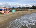 Capitola Beach and the historic Venetian Court Royalty Free Stock Photo
