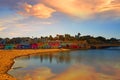 Capitola beach magical sunset