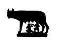 Capitoline Wolf Black Shadow Royalty Free Stock Photo