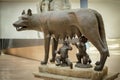The Capitoline Wolf with Romulus and Remus in the Palazzo dei Conservatori on Campidoglio in Rome, Italy