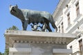 The Capitoline Wolf Statue - Romulus and Remus - in Cluj Napoca.