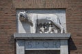 The Capitoline wolf suckling Romulus and Remus.